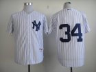 mlb jerseys new york yankees #34 white[2014 NEW]