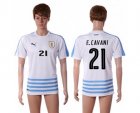 Uruguay #21 E.Cavani Away Soccer Country Jersey