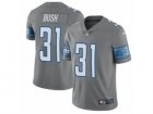 Mens Nike Detroit Lions #31 Rafael Bush Limited Steel Rush NFL Jersey