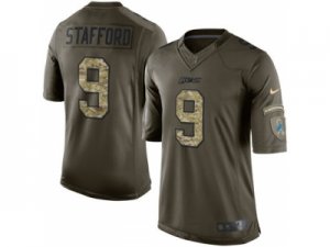 Nike Detroit Lions #9 Matthew Stafford Green Jerseys(Salute To Service Limited)