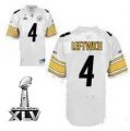 Pittsburgh Steelers #4 Byron Leftwich 2011 Super Bowl XLV white