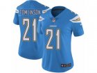 Women Nike Los Angeles Chargers #21 LaDainian Tomlinson Vapor Untouchable Limited Electric Blue Alternate NFL Jersey