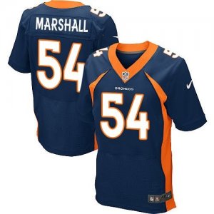 Nike Denver Broncos #54 Brandon Marshall Navy Blue jerseys(Elite)