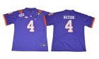 2017 Clemson Tigers #4 Watson purple jersey