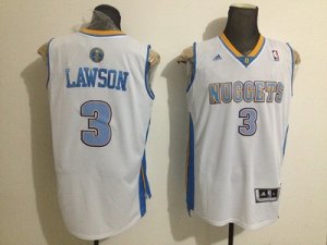 nba denver nuggets #3 lawson white[revolution 30 swingman]