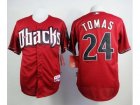 Mlb Arizona Diamondbacks #24 Yasmany Tomas Red Cool Base Stitched Baseball Jerseys