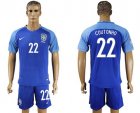 Brazil #22 Coutonho Blue Soccer Country Jersey