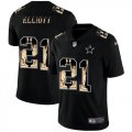 Nike Cowboys# 21 Ezekiel Elliott Black Statue Of Liberty Limited Jersey