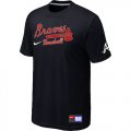 Atlanta Braves Black Nike Short Sleeve Practice T-Shirt