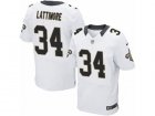 Nike New Orleans Saints #34 Marshon Lattimore Elite White NFL Jersey