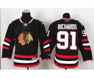 nhl jerseys chicago blackhawks #91 richards black