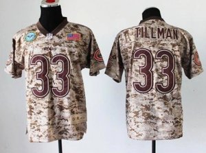 Nike Chicago Bears #33 CHARLES TILLMAN NFL Elite USMC Jersey(USA)