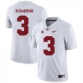 Alabama Crimson Tide 3 Trent Richardson White Nike College Football Jersey