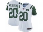 Women Nike New York Jets #20 Marcus Williams Vapor Untouchable Limited White NFL Jersey