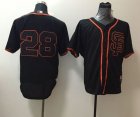 MLB San Francisco Giants #28 Noname black jerseys