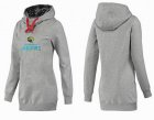 Women Jacksonville Jaguars Logo Pullover Hoodie-092