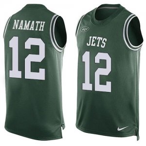 Nike New York Jets #12 Joe Namath Green Team Color Men Stitched NFL Limited Tank Top Jersey