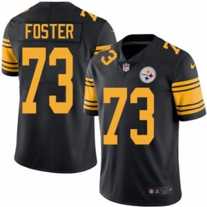 Men Nike Pittsburgh Steelers #73 Ramon Foster Black Color Rush Limited Jersey