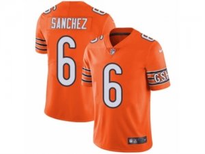 Mens Nike Chicago Bears #6 Mark Sanchez Vapor Untouchable Limited Orange Rush NFL Jersey