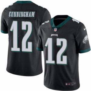 Mens Nike Philadelphia Eagles #12 Randall Cunningham Limited Black Rush NFL Jersey