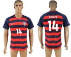 USA 14 ACOSTA 2017 CONCACAF Gold Cup Away Thailand Soccer Jersey