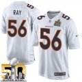 Nike Denver Broncos #56 Shane Ray White Super Bowl 50 Men Stitched NFL Game Event Jersey