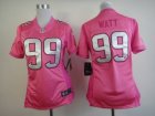 Nike Women Houston Texans #99 J.J. Watt Pink Jerseys[love s]