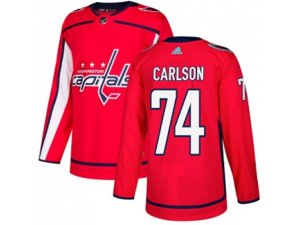 Youth Adidas Washington Capitals #74 John Carlson Red Home Authentic Stitched NHL Jersey