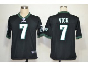 NIKE NFL Philadelphia Eagles #7 Michael Vick Black Game Jerseys