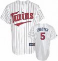 mlb minnesota twins #5 cuddyer white(blue strip)