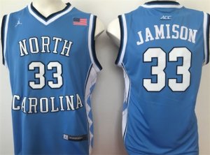 North Carolina Tar Heels #33 Antawn Jamison Blue College Basketball Jersey