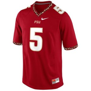 Florida State Seminoles (FSU) Jameis Winston # 5 College Jerseys Red