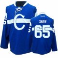 Mens Reebok Montreal Canadiens #65 Andrew Shaw Authentic Blue Third NHL Jersey