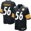 Mens Nike Pittsburgh Steelers #56 Anthony Chickillo Game Black Team Color NFL Jersey