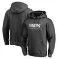 Mens Vegas Golden Knights Fanatics Branded Charcoal Big & Tall Primary Wordmark Pullover Hoodie