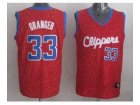 nba los angeles clippers #33 granger red leopard print[2014 new]