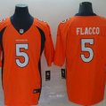 Nike Broncos #5 Joe Flacco Orange Vapor Untouchable Limited Jersey