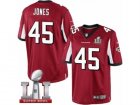 Mens Nike Atlanta Falcons #45 Deion Jones Limited Red Team Color Super Bowl LI 51 NFL Jersey
