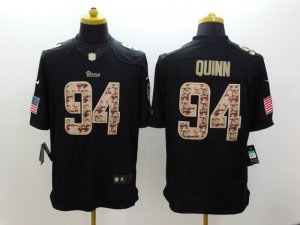 Nike St.Louis Rams #94 Robert Quinn black Salute to Service Jerseys(Limited)