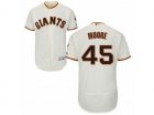 Mens Majestic San Francisco Giants #45 Matt Moore Cream Flexbase Authentic Collection MLB Jersey