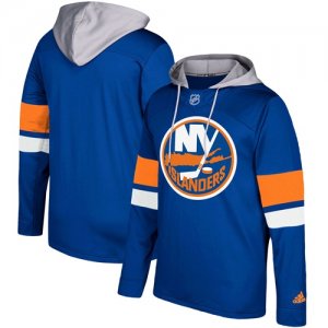 Mens New York Islanders Adidas Navy Silver Jersey Pullover Hoodie