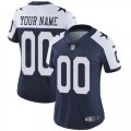 Womens Nike Dallas Cowboys Customized Navy Blue Throwback Alternate Vapor Untouchable Limited Player NFL Jersey