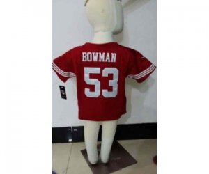 Nike kids jerseys san francisco 49ers #53 bowman red[nike]