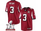 Mens Nike Atlanta Falcons #3 Matt Bryant Limited Red Team Color Super Bowl LI 51 NFL Jersey