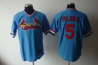 MLB St.Louis Cardinals #5 pujols blue[Cooperstown Throwback]