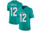 Nike Miami Dolphins #12 Bob Griese Vapor Untouchable Limited Aqua Green Team Color NFL Jersey