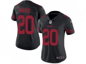 Women Nike San Francisco 49ers #20 Jimmie Ward Black Stitched NFL Limited Rush Jersey