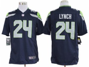 Nike NFL Seattle Seahawks #24 Marshawn Lynch Blue Game Jerseys