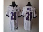 Nike Baltimore Ravens #21 webb white jerseys[Elite Art Patch]