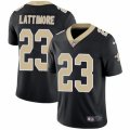 Mens Nike New Orleans Saints #23 Marshon Lattimore Black Team Color Vapor Untouchable Limited Player NFL Jersey